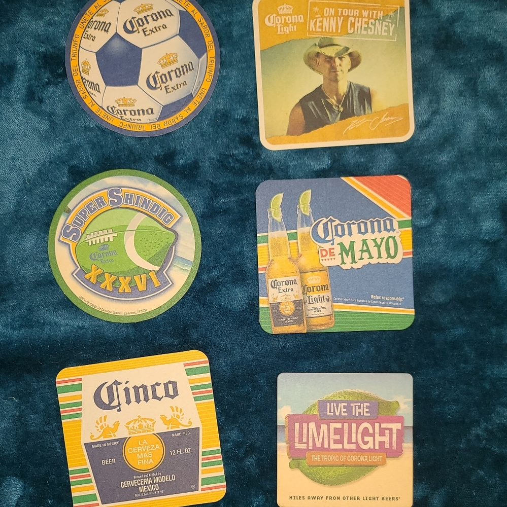Vintage Corona Beer costers